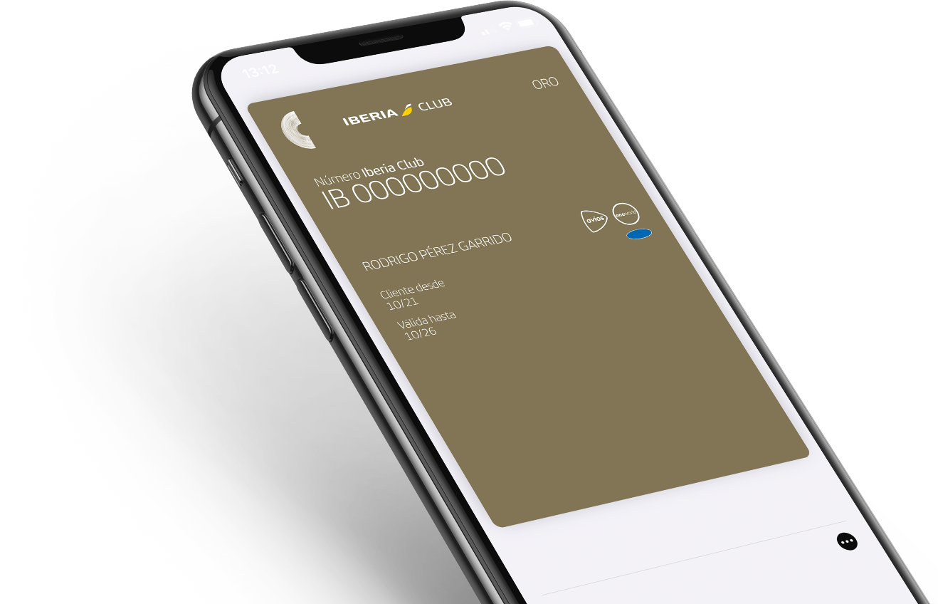 Móvil con tarjeta Iberia Club Oro