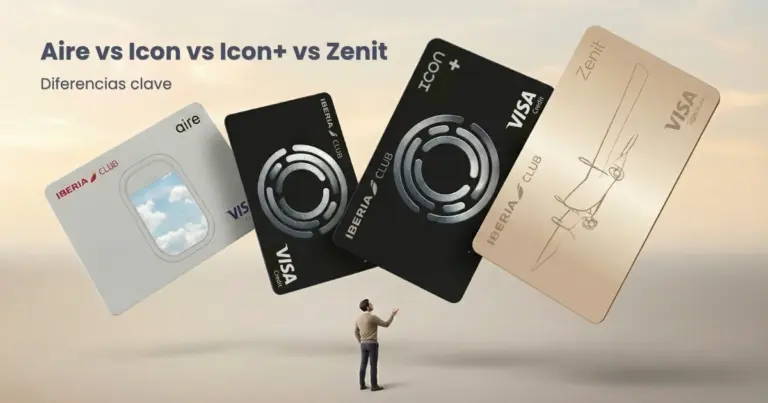 Tarjetas de Iberia Cards: diferencias